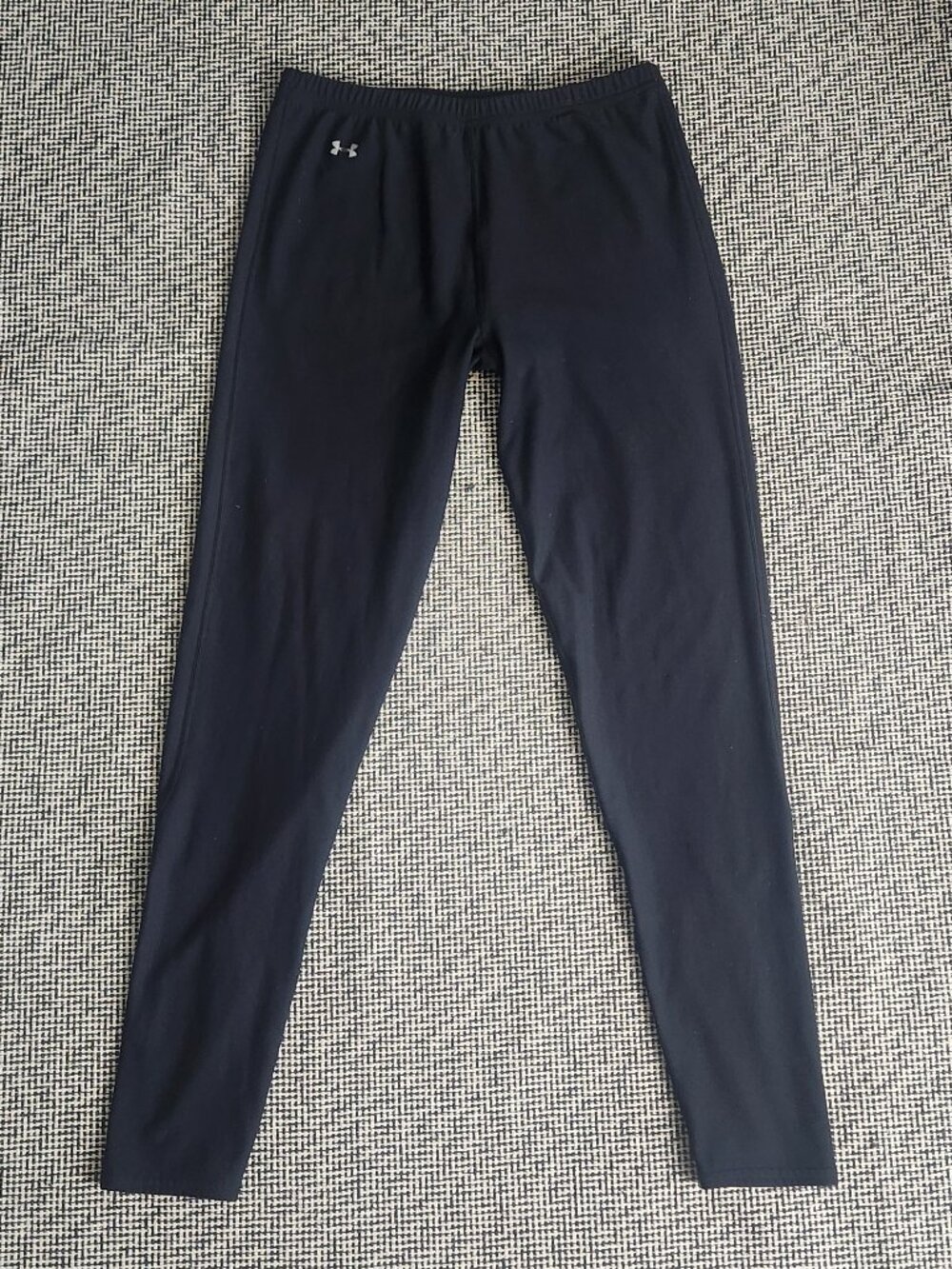 Under Armour Black Compression Workout Leggings Athletic Tights Size L